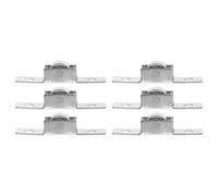 Générique Roulette Porte Coulissante et Fonctionnement Fluide 6pcs en Acier Laminé à Froid Argenté, Roulettes Coulissantes Forte Capacité de Charge pour Armoire pour Projets de Rénovation