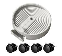 Générique roulettes pour avec Roues,Plateau Roulant Rotatif À 360°,Support De Pot À Roues - pour Patio Dortoir Terrasse en Bois Intérieur Extérieur Appartement Transport Pots De Fleurs Et De Meubles