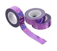 Générique Ruban Adhésif Duct Tape 3 rouleaux couleur pourpre anti-crispation pour fixation meuble et décoration usage extérieur et intérieur