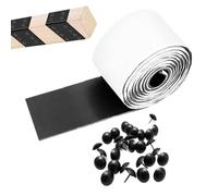 Générique Ruban de Réparation Bois Patch Auto-Adhésif Flexible en Cuir PU | Bande Occultante Film Amovible Pour Plafonds Manteaux De Cheminée Meubles Armoires Portes Parois Décoration Maison Étagères