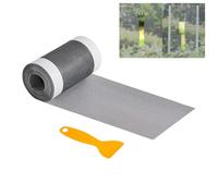 Générique Ruban Pour Moustiquaire - Patch Scellement Adhésif Puissant Avec Racloir,Kit de Réparation pour Filet de Fenêtre | Pour Déchirures et Trous sur Balcon Porche Intérieur Extérieur
