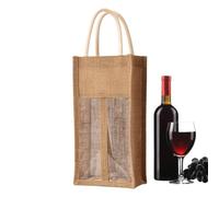 Générique Sac à vin Pochette Fourre-Tout Enveloppe en Lin Réutilisable avec | Sacs À Vin Pour Le Pour Noël Pâques Remise De Diplôme Retraite Mariage Boisson Alcoolisée Anniversaire