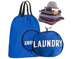 Générique Sac De Pour Linge Sale avec poignées 48x51cm imperméable pliable