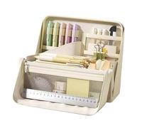 Générique Sac De Rangement Papeterie - Pochette Multi-Compartiments Grande capacité,Étui À Crayons | pour L'École, Le Bureau, Les Voyages, Les Sorties, Règles, Stylos, Marqueurs, Gommes, Notes