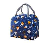 Générique Sac Isotherme Repas Enfant Femme Homme Sac à Bento Isolé Imperméable Lunch bag Isotherme Réutilisable Repas Portable pour Le Travail Bureau L'école Le Pique-Nique (B, One Size)