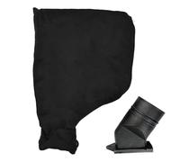 Générique Sacs Collecteurs de Poussière Sac de Protection Anti-Poussière | Housse de Connexion Réglable Noir pour Polisseuse, Scie, Découpeuse et Ponçeuse À Onglet