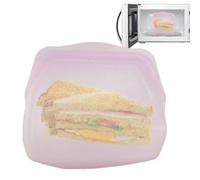 Générique Sacs en Silicone pour Conservation des Aliments 1000ml Pochettes | Sacs de Congélation Réutilisables Repas Prep Cuisine Refrigerateur Camping