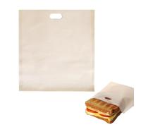 Générique Sacs Grille-réutilisables,Manches de Grille-réutilisables lavables | Sacs Alimentaires pour Fromage grillé, Hot-Dogs, Sandwich, Grille-, Micro-Ondes, Four