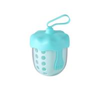 Générique Saladier portable avec fourchette | Boîte amovible étanche de 600 ml | Conteneur à fruits pour réfrigérateur | pour pique-nique, camping, salade, snack, préparation de pastèque, tomate,