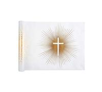 Générique Santex - Chemin DE Table CÉRÉMONIE Religieuse 30CMX5M Blanc