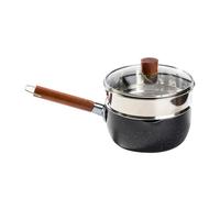 Générique Sauce Pan - Heavy Duty with Double Side Pouring Spouts, Small Saucepan with Lid for Ceramic Stove, Electric Stove, Home Dorm Apartment Noodles Milk Buns Soups Fried Eggs
