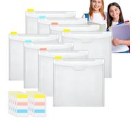 Générique Scrapbook Paper Storage Organizer, 12 x 12 Clear Paper Holder Organizer with Sticky Index Tabs, Arts and Crafts Storage Organizer for Scrapbook Paper Organization