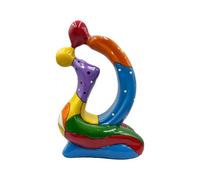 Générique Sculpture de Couple - Décoration Colorée De Baiser pour Table Et Bureau - Statue de Mariage - pour Étagère Fête Déco Salon Bureau Cheminée Décoration Intérieure