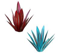 Générique Sculpture Rustique en Forme de Tequila, décoration de Plante d'agave en métal Peinte à la Main, Figurine de Jardin pour piquets, Statue décorative pour Patio extérieur 2,65 cm (8 65 cm)