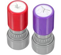 Générique Self Inking Stamp - 2 Pieces Fake Gnat Joke Inking Toy | Novelty Fake Gnat Stamp for Kids Adults Home Party Daily Office Camping Summer