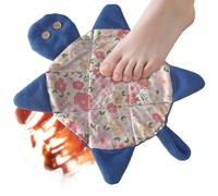 Générique Serpillière Tortue de Sol pour Pied Mop Tortue au Sol Lavable et | Chiffon nettoyant grattoir du ménage Pour la maison et le bureau douche salon buanderie entrée Bleu