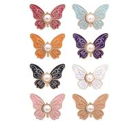 Générique Serre-Taille pour Jean | Épinglette Serre-Bouton Papillon | 8 Pièces Accessoires sans pour Veste Robe Col Manteau Sac à Dos