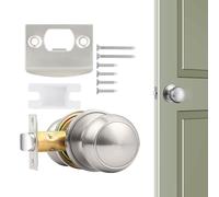 Générique Serrure de Porte d'Entrée,Poignée de Porte Silencieuse avec Verrou | Système Sans e Gâche Visée Pour Sécurité Maison École Hôtel Chambre Nursery Intérieur Extérieur