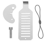 Générique Serrure de Porte Portable Loquet de Verrouillage de Porte en Acier Inoxydable Argenté, Installation Facile, Protection Vie Privée, pour Appartements et Locations, Femmes Vivant