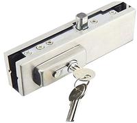 Générique Serrures de quincaillerie de Porte Verre de Verrouillage de Porte Serrure, en Acier Inoxydable avec 3 Clés de Cuisine Serrures de Porte Bureau