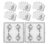 Générique Serviettes en Papier Carrées à Motifs de Notes de Musique 40pcs Robustes et Jetables pour Fête et Célébrations Festives des Amateurs de Musique