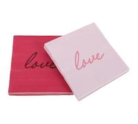 Générique Serviettes en Papier Couleur Aléatoire Saint-valentin 80 Design Romantique, Jetables, Forte Absorption, pour Fêtes et Célébrations Amoureuses