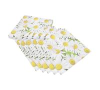 Générique Serviettes en Papier Élégantes à Motifs de Marguerites Lot de 20 et Faciles à Transporter, pour Mariages et Fêtes de Thé
