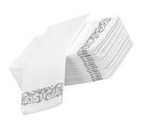 Générique Serviettes Jetables Élégantes pour Mariage et Fêtes, 25 Pièces en Pulpe de Bois, Douces Peau, pour Banquets et Divertissements Quotidiens