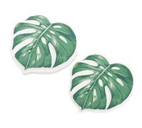 Générique Serviettes Jetables en Papier Design Épaissi, Couleur Verte 2 Paquets à Motifs Feuilles de Palmier pour Fêtes et Événements Élégants