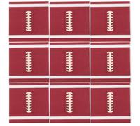 Générique Serviettes Légères et Résistantes Marron en Papier Football pour Fête Sportive, Lot de 20 Pièces Décoration Thème Anniversaire Football et Événements Sportifs