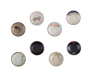Générique Set de 8 Petites Assiettes D'amuse-gueules en Céramique Polyvalentes pour Sauces et Condiments, pour Restaurant et Salle de Réception Couleur Aléatoire