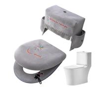 Générique Set de Housse de siège de Toilettes 3 Tapis antidérapants Doux et