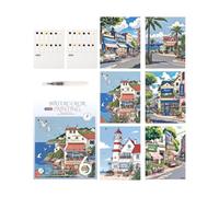 Générique Set de peinture aquarelle 12 couleurs, carnet avec pinceau