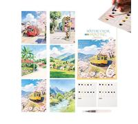 Générique Set de peinture aquarelle 12 couleurs, carnet avec pinceau