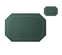 Générique Set De Table Octogonal en Cuir, Double Face, épaisseur 3 Mm