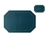 Générique Set De Table Octogonal en Cuir, Double Face, épaisseur 3 Mm
