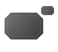 Générique Set De Table Octogonal en Cuir, Double Face, épaisseur 3 Mm