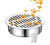 Générique Siphon de Sol en Acier Inoxydable, Grille Evacuation Eau Exterieur 40mm 60mm 75mm 110mm 150mm 200mm Anti-Encrassement pour Terrasse, Jardin, Salles de Bains et Toit Plat(40mm/1.6in)