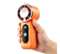Générique Small Cooling Fan - ABS, Rechargeable Bladeless Cold Wind Blower - Mini Fan For Home Office Bedroom Desk Outdoor Beach Travel Hiking Summer