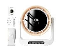 Générique Small Desk Fan Wall Mounted Portable Quiet Air Blowing Device