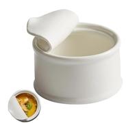 Générique Soda Can Ceramic Dessert Bowl - White Porcelain Pot With Lid