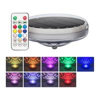 Générique Solar Floating Pool Lights Waterproof 9 Mode Dimmable Lamp | Solar Powered Floating Lights With 9 Lighting Modes 3 Brightness Levels Waterproof Construction For Swimming Pools Fountains