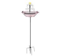 Générique Solar Fountain for Bird Bath - Floating Water Pump for Outdoor Garden Decor | Monocrystalline Panel with Brushless Motor, Multi Spray Nozzle Kit for Pond Patio Wildlife Attraction