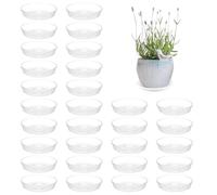 Générique Soucoupes pour d'Intérieur - 30 Pièces Plateau d'Égouttage Transparent,Soucoupes pour Pots de Fleurs | pour Salon Cuisine Balcon Jardin Terrasse Serre
