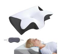 Générique SOYA Paris 2.0 Pillow, SOYA Ergonomic Cervical Pillow, 2 in 1 Orthopedic Pillows, Memory Foam Pillows for Sleeping Side and Side Sleeping, Optimal Comfort for Neck (Black)