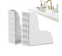 Générique Splash Guards for Shower,Flexible Strong Suction Cups - Bathtub Corner Splash Guard | for Kitchen Bathtub Apartment Dorm Homeowners Busy Parents Elderly Renters