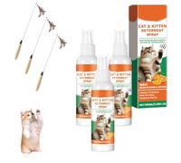 Générique Spray Anti Griffure Chat, Spray D'entraînement Chat, Protecteur de Meubles Contre Les Rayures de Chats pour Chats, Chiens, Intérieur et Extérieur, Canapé, Porte, Tabl 100 ML