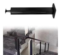 Générique Stainless Steel Square Stair Baluster Posts - Durable Indoor Railing Kits for Atrium Dividers, C-Edge Design in Black, Gold, Silver (60cm Height) - Modern Metal Railing Solution