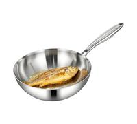 Générique Stainless Steel - Uncoated Deep Stir Fry Pan