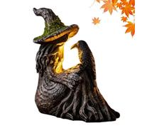 Générique Statue Sorcière Et Corbeau Halloween - Lampe Ambiance Halloween